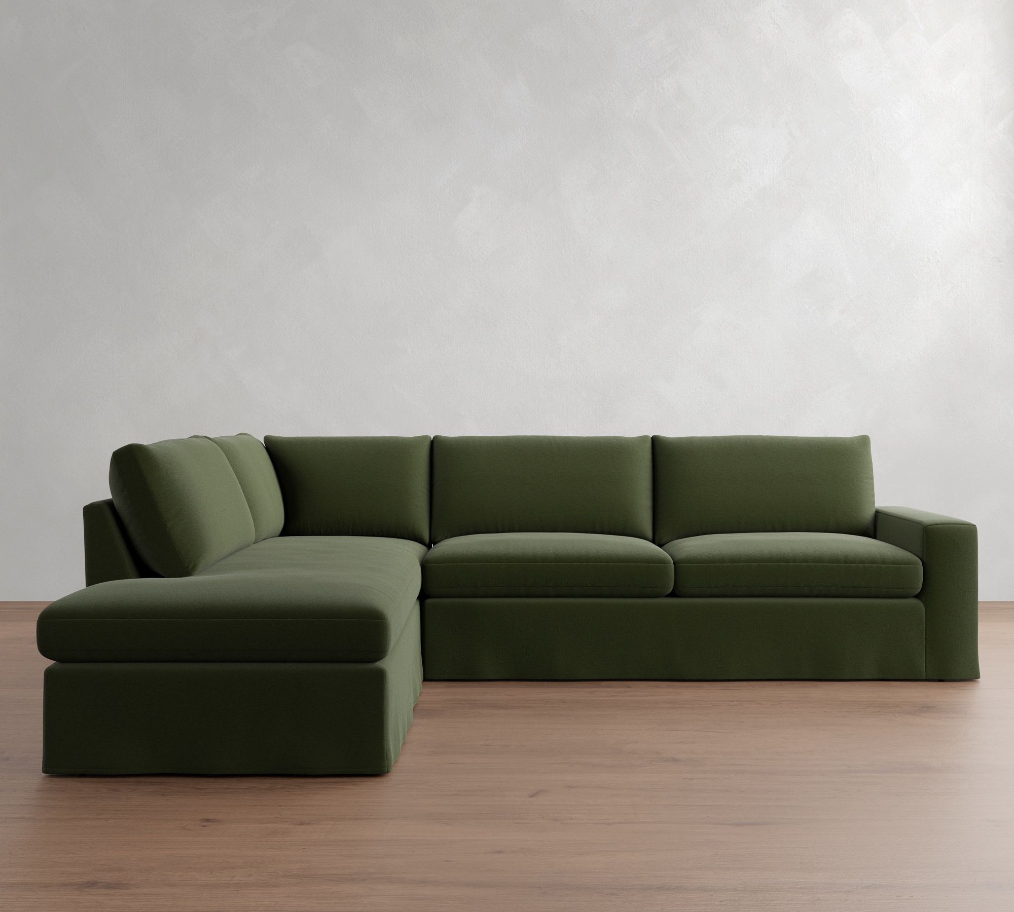 Sierra Slipcovered Return Bumper Sectional (126"&ndash;138") - thumbnail 5