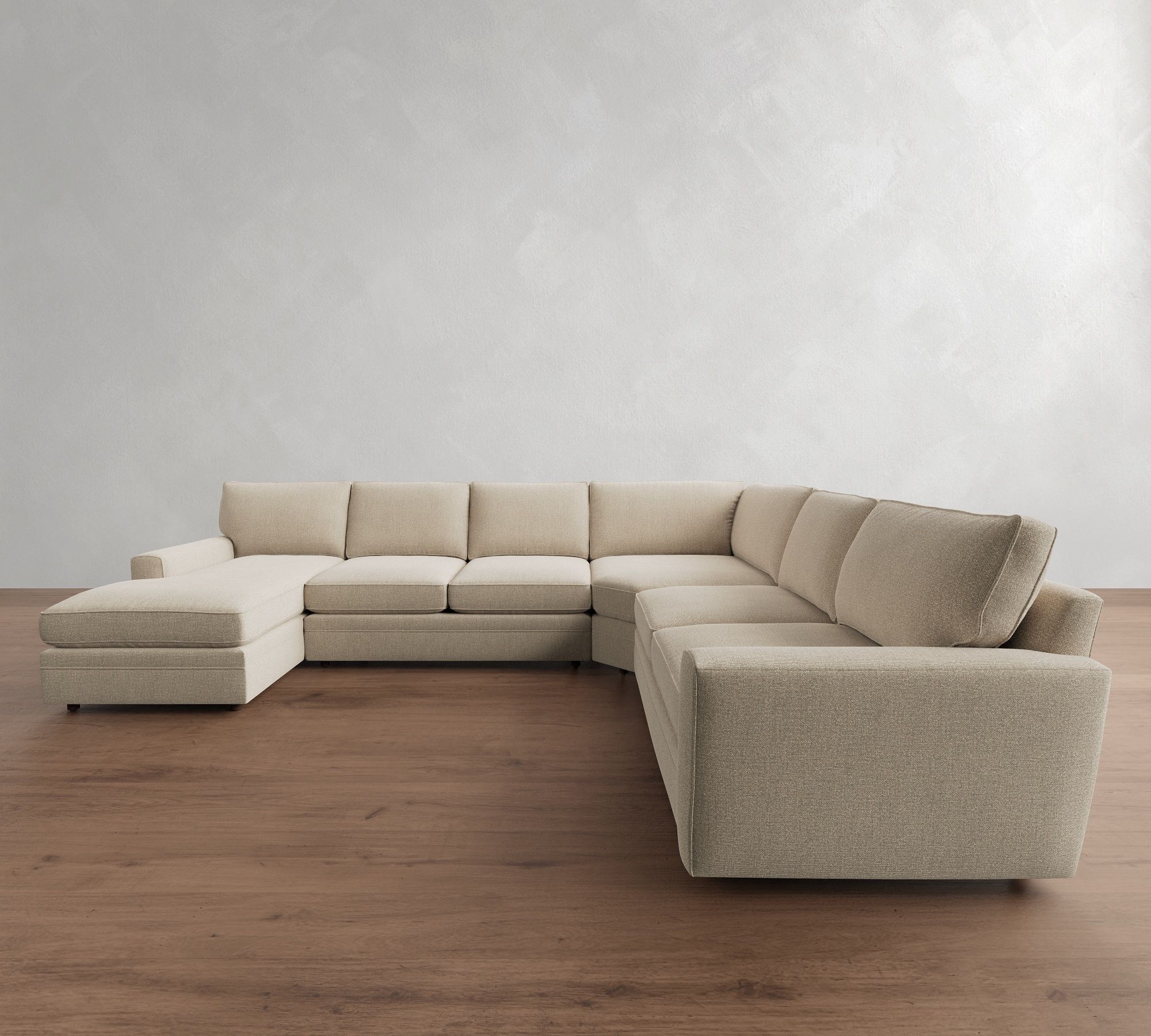 Pearce Square Arm Deep Seat 4-Piece Wedge Sectional (146")