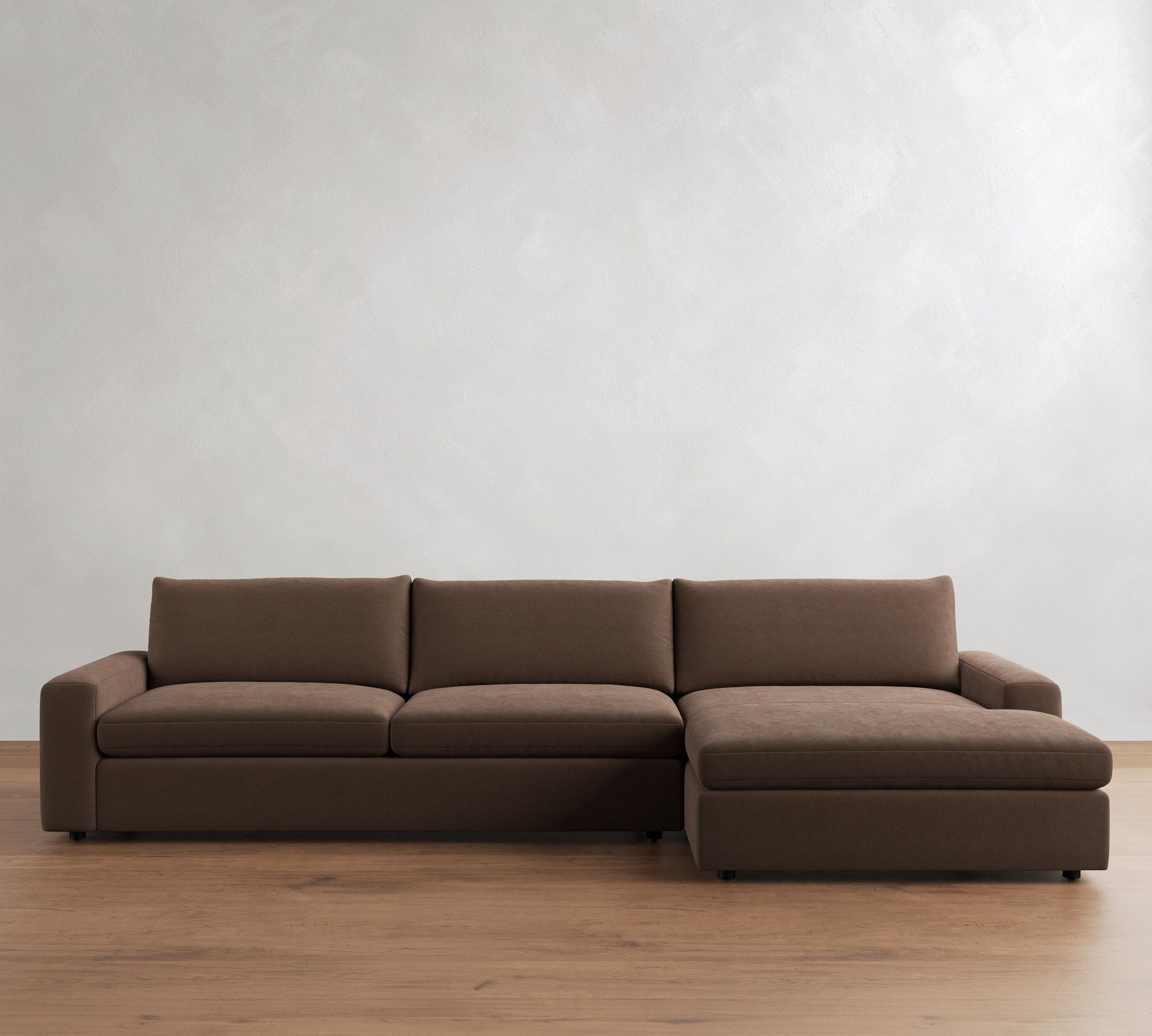 Sierra Leather Chaise Sectional (139"&ndash;154") - thumbnail 6