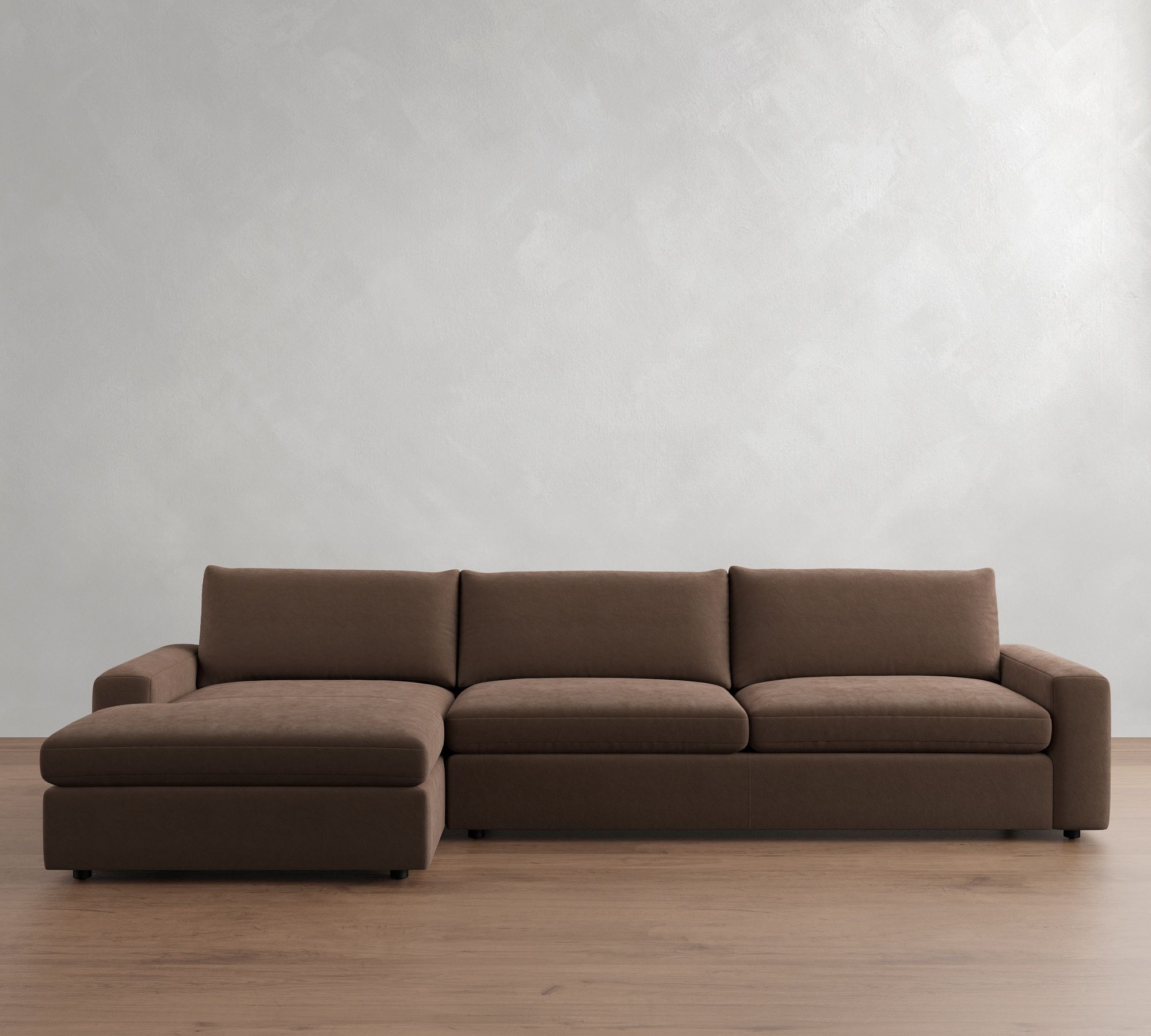 Sierra Leather Chaise Sectional (139"&ndash;154") - thumbnail 7