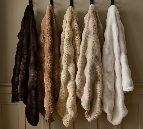 Cascade Faux Fur Throw