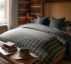 Everette Plaid Flannel Duvet Cover