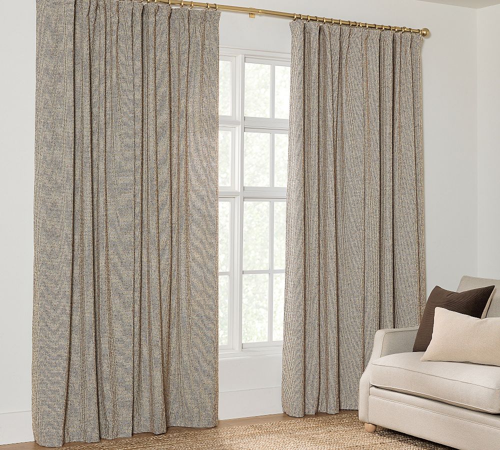 Bellmont Houndstooth Curtain by Pottery Barn