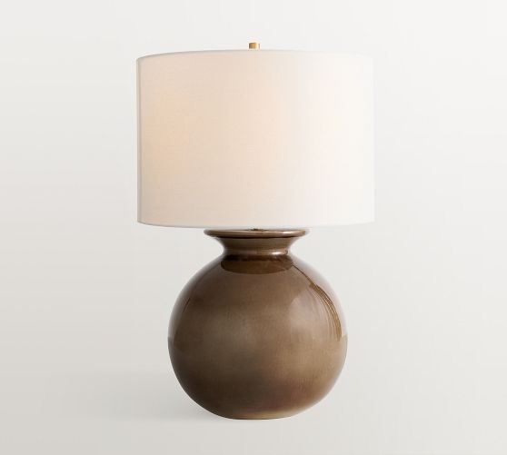Mccoy Ceramic Globe Table Lamp, Mushroom (24
