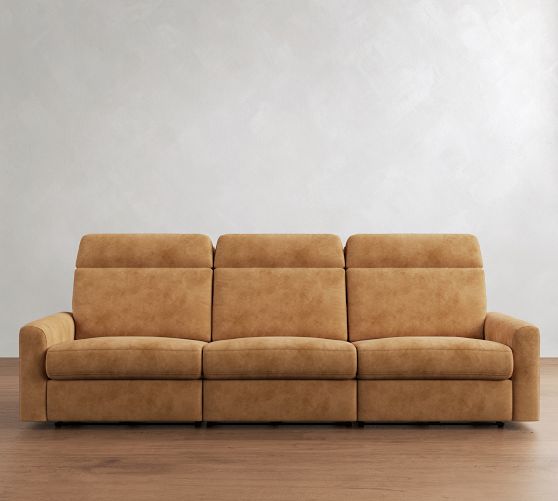 Parker Leather Power Reclining Sofa (79"-112") by Pottery Barn