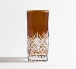 Antique Cut Glass Highball Glasses - Set of 4