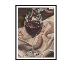 Poured Pinot Framed Print