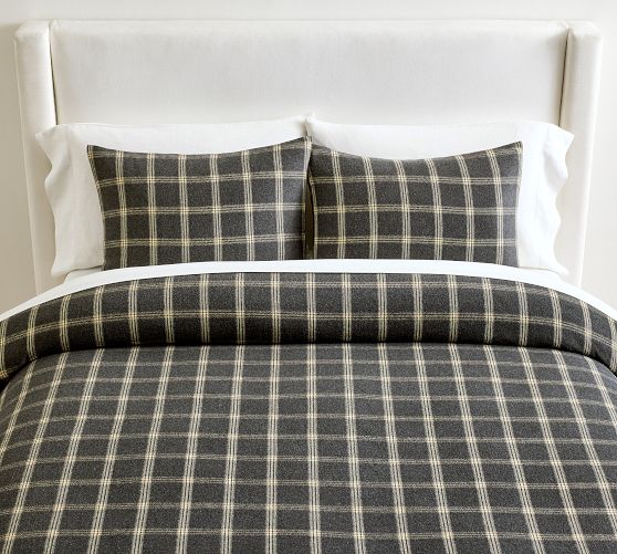 Everette Plaid Flannel Duvet Cover