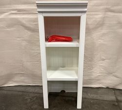 Open Box: Aubrey Bookcase Hutch (18"W x 48"H) - Dutch White