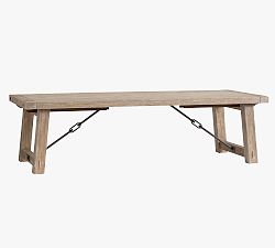 Open Box: Benchwright Extending Dining Table ( 108"-144"W, Seats 8-10) - Seadrift