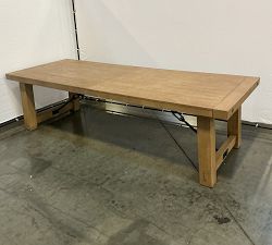 Open Box: Benchwright Extending Dining Table ( 108"-144"W, Seats 8-10) - Seadrift