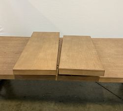 Open Box: Benchwright Extending Dining Table ( 108"-144"W, Seats 8-10) - Seadrift