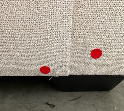 Open Box: Big Sur Square Arm Upholstered Sofa (83"), 2X2 - Performance Boucle Oatmeal