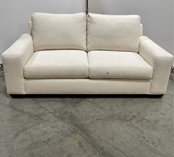 Open Box: Big Sur Square Arm Upholstered Sofa (83"), 2X2 - Performance Boucle Oatmeal