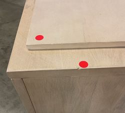 Open Box: Cayman Rectangular Media Cabinet (54") - Biscotti
