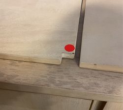 Open Box: Cayman Rectangular Media Cabinet (54") - Biscotti