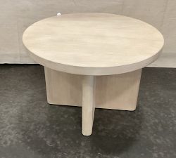 Open Box: Cayman Round Nesting Coffee Table (26") - Biscotti 