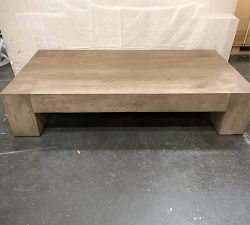 Open Box: Fia Rectangular Coffee Table (70") - Rustic Wormwood Oak