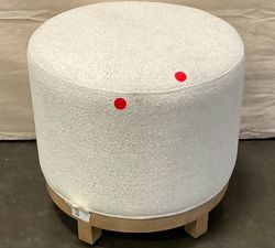 Open Box: Jake Swivel Stool - Performance Boucle Oatmeal, Seadrift
