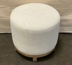 Open Box: Jake Swivel Stool - Performance Boucle Oatmeal, Seadrift