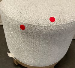 Open Box: Jake Swivel Stool - Performance Boucle Oatmeal, Seadrift