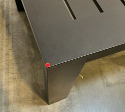 Open Box: Malibu Metal Grand Outdoor Dining Table (98") - Black