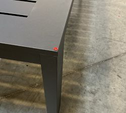 Open Box: Malibu Metal Grand Outdoor Dining Table (98") - Black