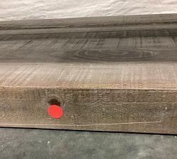 Open Box: Rockport Grand Rectangular Coffee Table (66") - Cocoa Brown