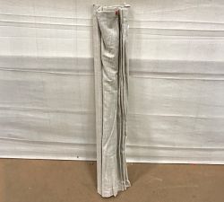 Open Box: Emery Linen Cordless Roman Shade, Light Filtering (48" W x 64" L) - Oatmeal
