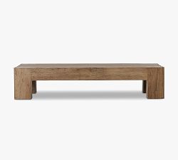 Open Box: Fia Rectangular Coffee Table (70") - Rustic Wormwood Oak