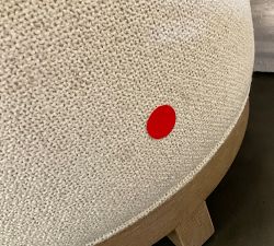 Open Box: Jake Swivel Stool - Performance Boucle Oatmeal, Seadrift