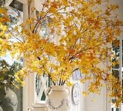 Faux Oversized Yellow Gypsophila Branch