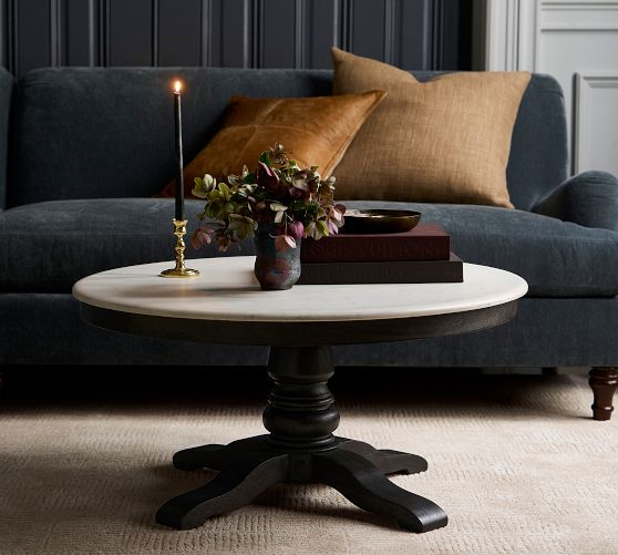 Scarlett Round Marble Coffee Table (36