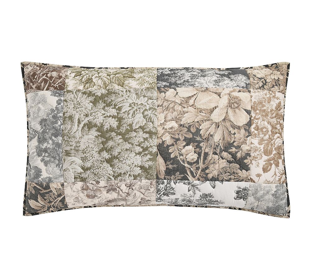 Cordelia Toile Reversible Quilted Sham - Multi, King