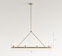 Chamberlin Metal Linear Chandelier (48")