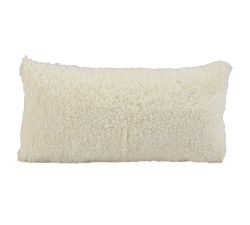 Illya Shortwool Curly Sheepskin Lumbar Pillow