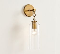 Anderson Glass Cylinder Sconce (16")
