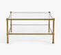 Everson Square Glass Coffee Table (34")