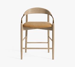 Laguna Leather Metal Counter Stool