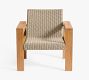 Malibu Teak &amp; Rope Outdoor Lounge Chair