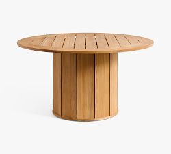 Get The Look: Malibu Teak Round Grand Dining Table + Rope Chair Dining Set