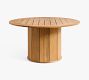 Get The Look: Malibu Teak Round Outdoor Dining Table (56") + Chair Set