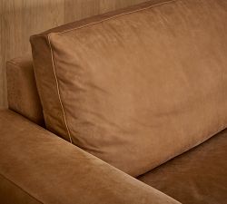 Rutherford Leather Chaise Sectional (136")