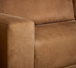 Rutherford Leather Chaise Sectional (136")
