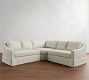 York Slope Arm Slipcovered 3-Piece L-Shaped Wedge Sectional (102")