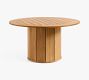 Get The Look: Malibu Teak Round Outdoor Dining Table (56") + Chair Set