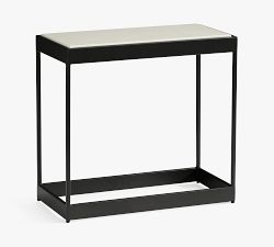 Presidio Rectangular Stone Side Table (10.5")