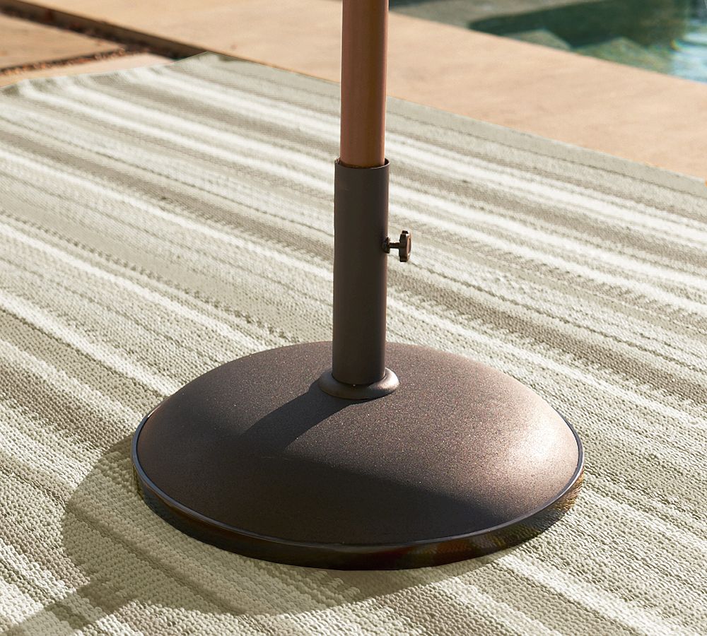 concrete forms for patio umbrella base | Fits 1.5" Poles, Heavy-Duty Steel ;Overall Dimensions Equinox Umbrella - Landscape Forms