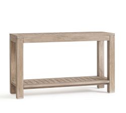 Indio Eucalyptus Rectangular Outdoor Console Table (51")