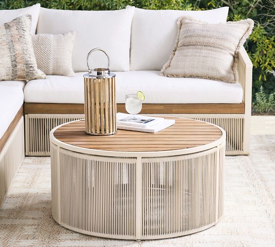 Lakewood Rope Round Outdoor Coffee Table (34
